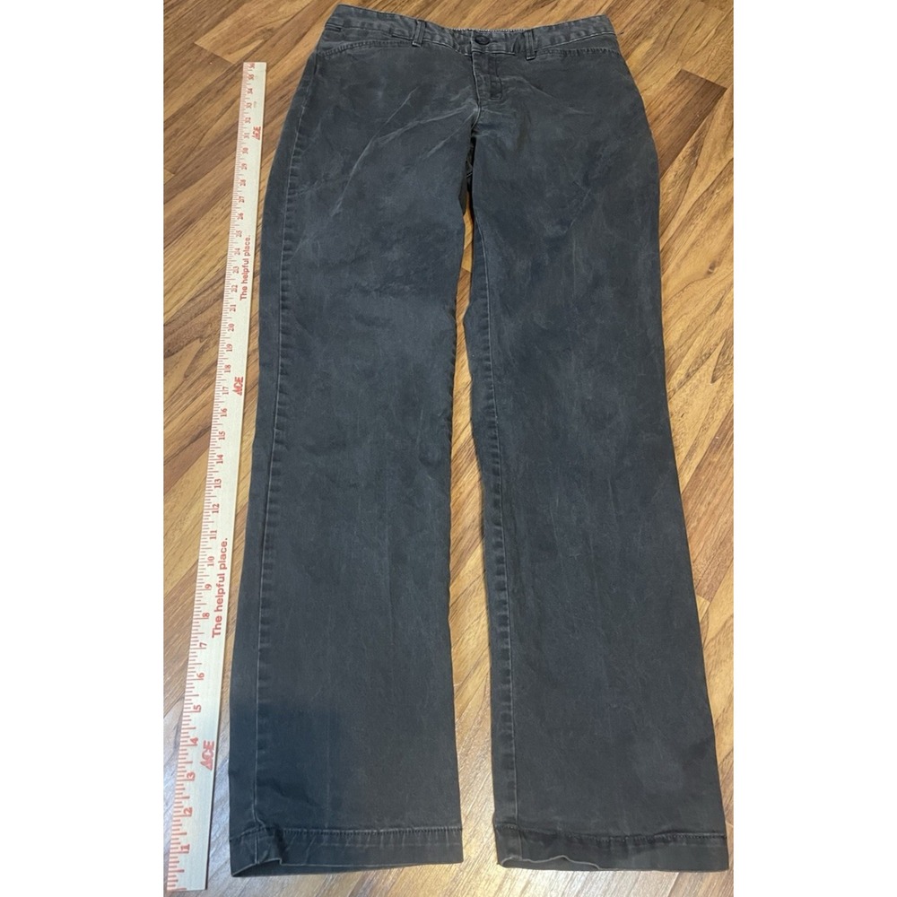 Eddie Bauer Legend Wash Stretch Chino Pants Womens 6 Gray Curvy Straight Twill